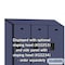 Salsbury Industries Wardrobe Locker, 45" W, 18" D, 76" H, (3) Wide, (6) Openings, Blue 22368BLU - alternate 8